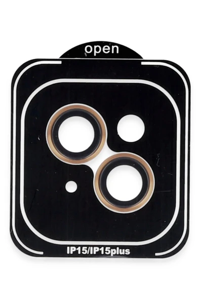 iPhone 14 PVD Metal Kamera Lens - Turuncu-(5796) ürün görseli 1