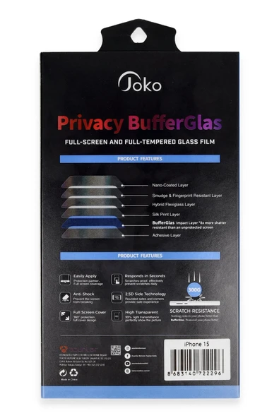 iPhone 11 Buffer Hayalet Cam Ekran Koruyucu - Siyah-(5796) - Resim 2