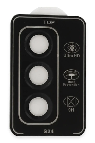 Samsung Galaxy S24 PVD Metal Kamera Lens - Siyah-(5796) - Resim 2