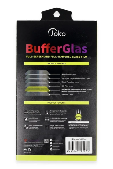 iPhone 15 Pro Max Buffer Cam Ekran Koruyucu - Siyah-(5796) - Resim 2