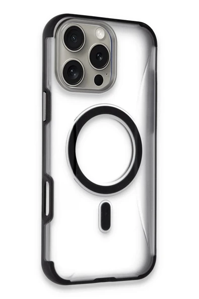 iPhone 14 Pro Max Hilton Magsafe Kapak - Siyah-(5796) ürün görseli 1