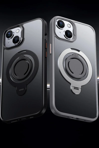 iPhone 12 Avatar 360 Dönen Magsafe Kapak - Lacivert-(5796) - Resim 3