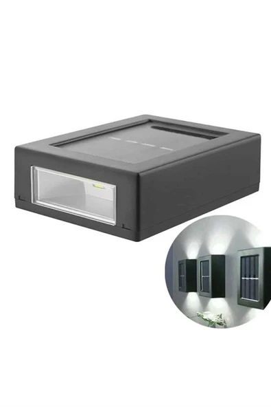 Solar Lamba Dekoratif Aplik Su Geçirmez Led Işıklı Duvar Lambası - Resim 4