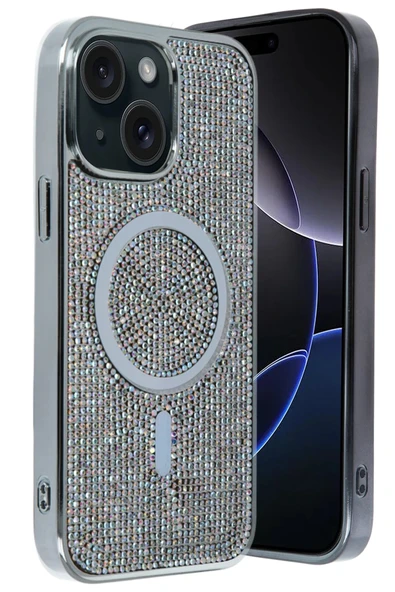 Apple iPhone 14 Helen Magsafe Kapak - Rainbow-(5796) - Resim 2