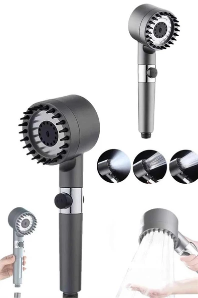 Masaj Etkili Turbolu Çok Fonksiyonlu Filtreli Duş Başlığı Yeni Nesil - Resim 3