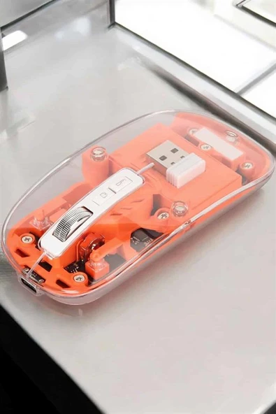 Kablosuz Mouse Fare 5.0 Bluetooth Bağlantılı USB Girişli - Resim 3