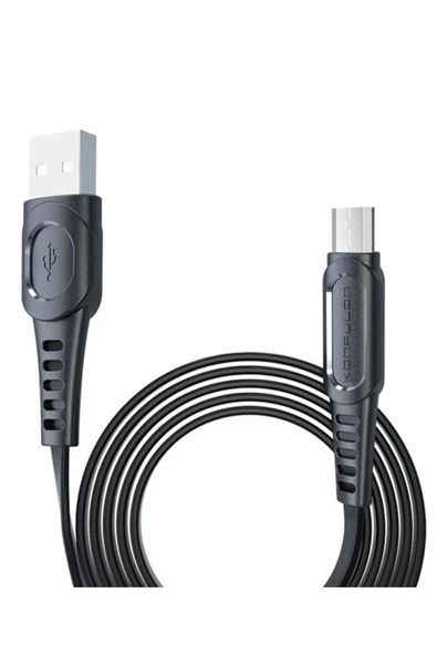 DC01 Süper Hızlı Micro USB Kablo 1M 2.4A - Siyah-(5796) ürün görseli 1