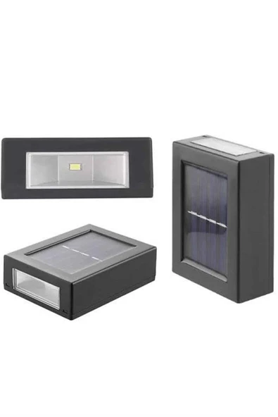 Dekoratif Duvar Lambası Solar Güneş Enerjili Bahçe Aydınlatması ürün görseli 1