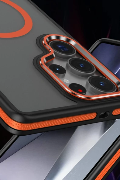 Samsung Galaxy S25 Ultra Winner Magsafe Kapak - Siyah-(5796) - Resim 2