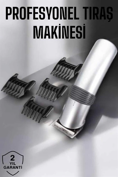 4 Taraklı Taşınabilir Profesyonel Saç ve Sakal Kesme Tıraş Makinesi - Resim 2