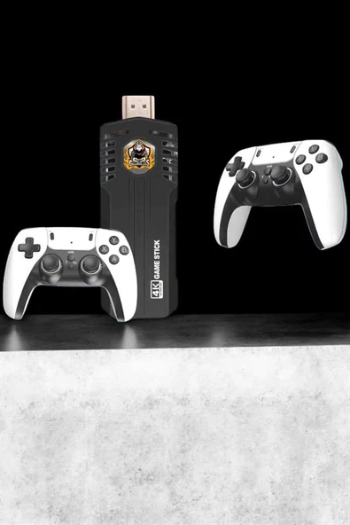 8K Android TV Gme Stick Video Oyun Konsolu Aile Retro 35000 Oyunlu Çift Kollu - Resim 4