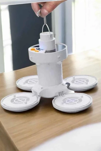 Katlanabilir Taşınabilir Kamp Lambası Işıldak Beyaz Işık Güneş Enerjili Solar Aydınlatma - Resim 4