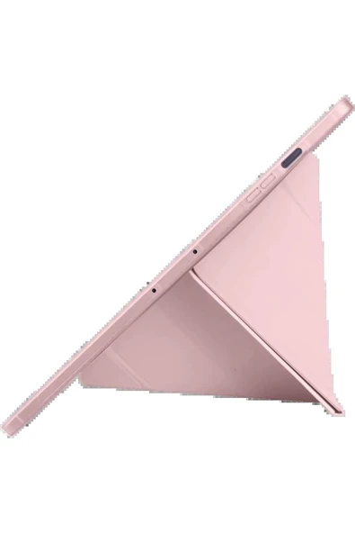 iPad Pro 11 (2024) Kılıf Kalemlikli Hugo Tablet Kılıfı - Rose Gold-(5796) - Resim 3