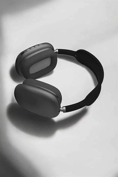 P9 Plus Hi-fi Ses Kalitesi Ayarlanabilir Mikrofonlu Bluetooth Kulaklık Siyah - Resim 3