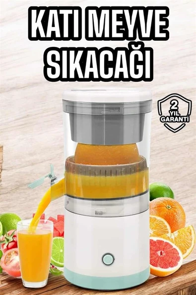 Taşınabilir Kablosuz Taşınabilir Şarjlı Narenciye Sıkacağı Portakal Meyve Sıkacağı Çift Bıçaklı ürün görseli 1