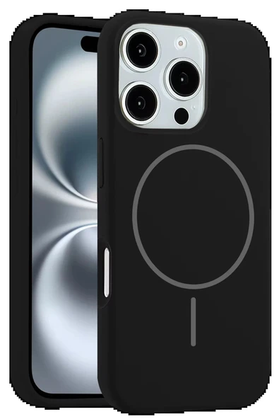 iPhone 16 Pro Kılıf Jully Magsafe Kapak - Siyah-(5796) ürün görseli 1