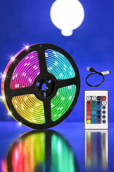 Smart Şerit Led TV Arkası Renkli Kumandalı 10 Metre - Resim 4