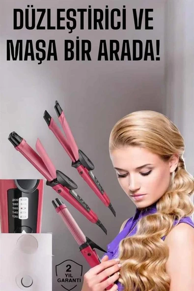 Saç Şekillendirici Düzleştirici Ve Maşa Isı Ayarlı - Resim 2