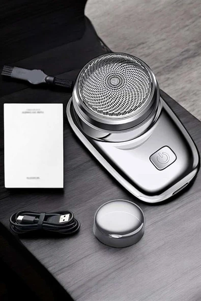 Seyahat Tipi Tıraş Makinesi Taşınabilir Kablosuz Mini Paslanmaz Çelik - Resim 5