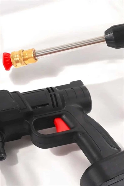 Yeni Nesil Araç Yıkama Şarjlı Tabancası Basınçlı Su Hazneli - Resim 2