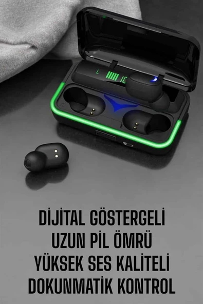 Android Ve İOS Uyumlu Bluetooth Bağlantılı Powerbankli Kulaklık - Resim 3