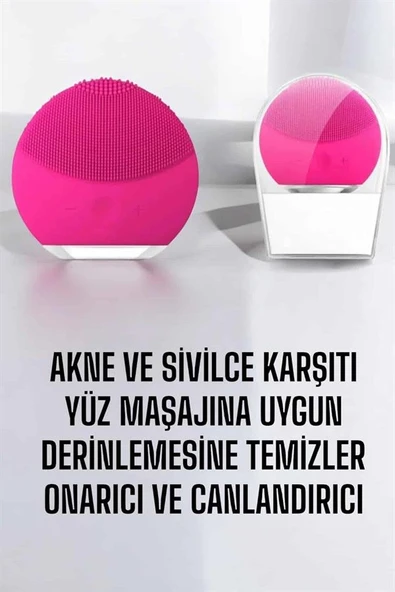 Yüz Temizleme Ve Masaj Aleti Tüm Cilt Tipleri İçin Uygun, Kan Dolaşımını Artıran - Resim 3