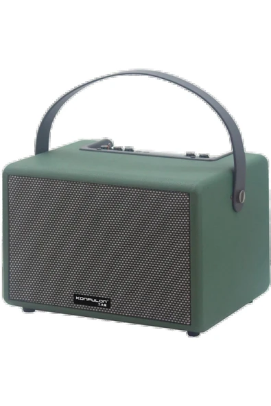 F31 50W Sürücülü 2 Adet Mikrofonlu BT 5.2 Kablosuz Hoparlör - Yeşil-(5796) ürün görseli 1