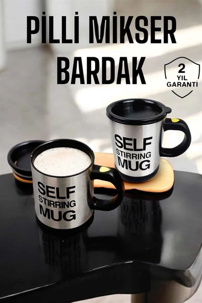 Mikser Kupa Yazılı Mug Bardak Karıştırma Özelliği - Resim 2