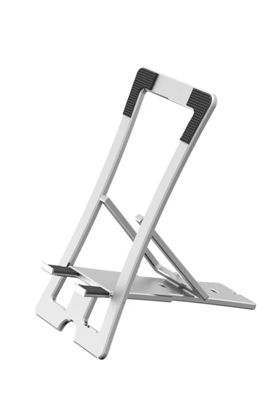 CM23 Ayarlanabilir Katlanabilir Masaüstü Telefon Tutucu - Gümüş-(5796) ürün görseli 1