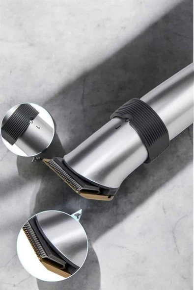 Erkeklere Özel Şarjlı Saç ve Sakal Kesme Tıraş Makinesi Seti - Resim 3