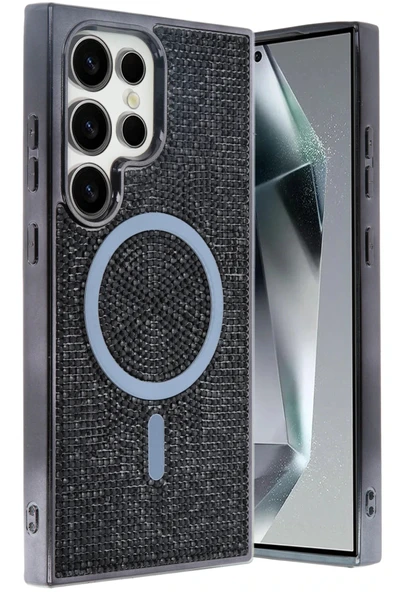 Samsung Galaxy S25 Ultra Helen Magsafe Kapak - Siyah-(5796) - Resim 2