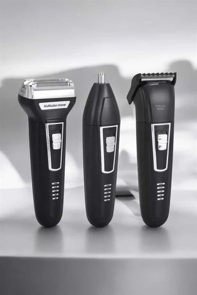 3 Başlıklı Profesyonel Tıraş Makinesi - Resim 3