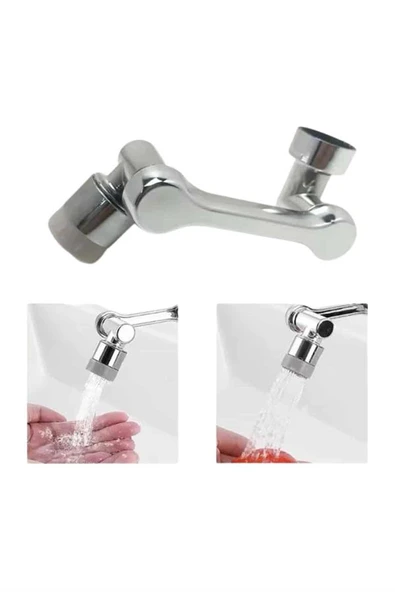 Dönebilen Musluk Başlığı Akrobat Mutfak Banyo Musluk Ucu Başlığı Oynar Başlıklı - Resim 4