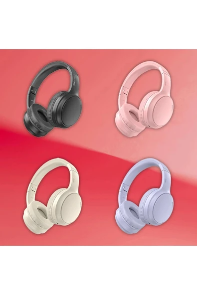 KRH4 Aktif Gürültü Engelleyici Özellikli Kafaüstü Kablosuz Bluetooth Kulaklık - Siyah-(5796) - Resim 2