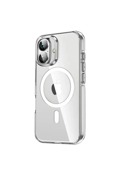 iPhone 16 Crystal Magsafe Kapak - Şeffaf-(5796) ürün görseli 1