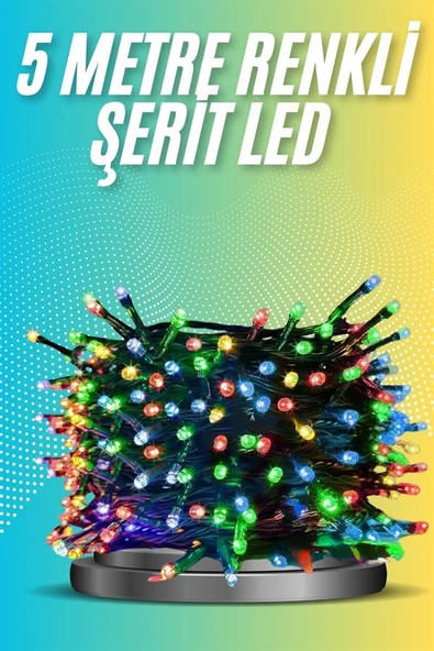 5 Metre Renkli Led Işık Her Ortama Uygun Dekoratif Aydınlatma - Resim 2
