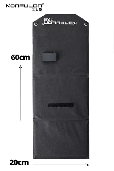 SH-03 30W Hızlı Şarj Taşınabilir Güneş Enerji Paneli Şarj İstasyonu - Siyah-(5796) - Resim 3