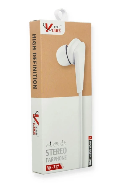Vlike VK717 Kulak içi Kulaklık - Beyaz-(5796) - Resim 3