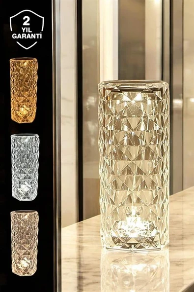 Dokunmatik Kristal Gece Lambası Hediyelik - Resim 2