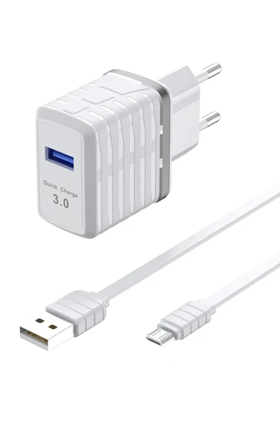 C32Q 3.0 Quick Micro USB Seyahat Şarj Cihazı-(5796) ürün görseli 1