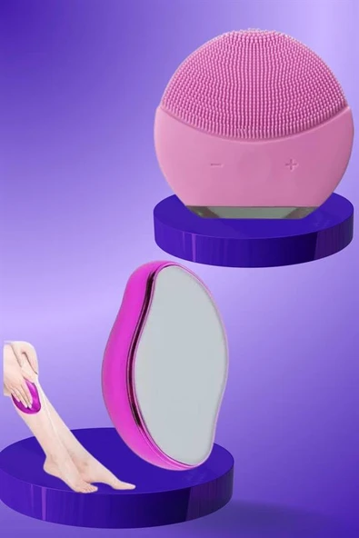 Crystal Eraser Epilasyon Aleti ve Titreşimli Yüz Temizleme Masaj Aleti - Resim 4