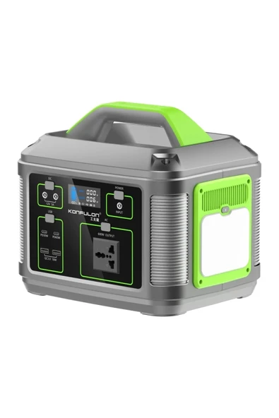 CN05 Powerbank 600W 128.000 mAh Kamp Şarj 60W PD - Siyah-(5796) ürün görseli 1