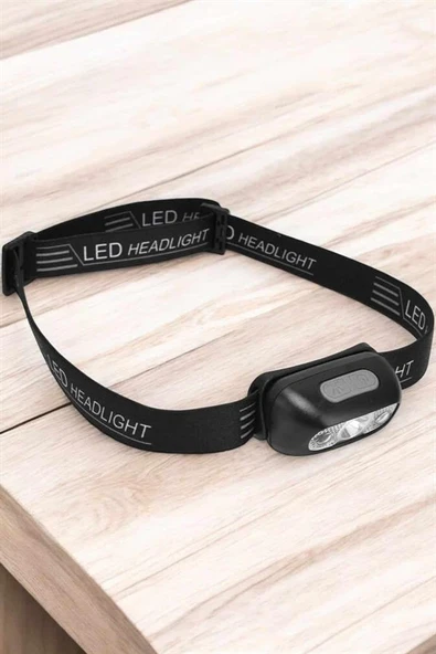 Kafa Lambası Kamp Lambası Led Işık Şarjlı Ayarlanabilir - Resim 5