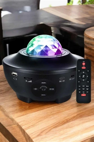 Yıldızlı gökyüzü Projektörü Uzaktan kumandalı Çocuklara Özel Şarjlı - Resim 3