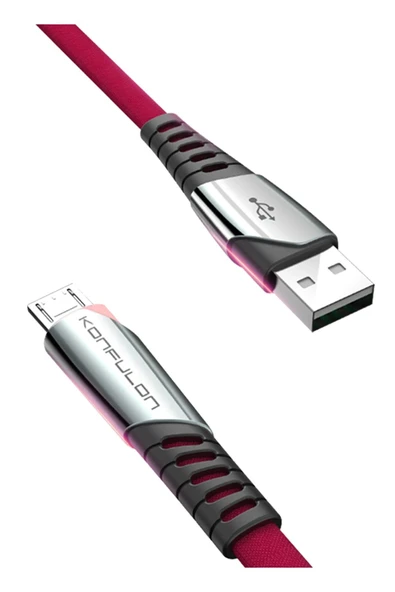 DC16 Micro USB Kablo 1M 2.4A - Kırmızı-(5796) ürün görseli 1
