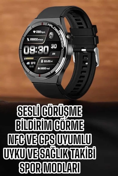 Akıllı Saat Bluetooth Bağlantılı Amoled Ekran Uyku ve Sağlık Takibi ürün görseli 1