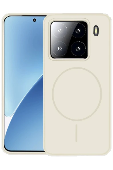 Xiaomi Mi 15 Pro Kılıf Jully Magsafe Kapak - Pudra-(5796) - Resim 3