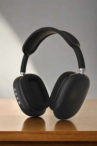 P9 Plus Kulaklık Siyah Bluetooth Bağlantılı Kulak Üstü Kablosuz ANC Özelliği ürün görseli 1