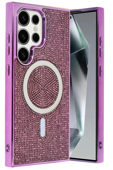 Samsung Galaxy S25 Ultra Helen Magsafe Kapak - Derin Mor-(5796) - Resim 3