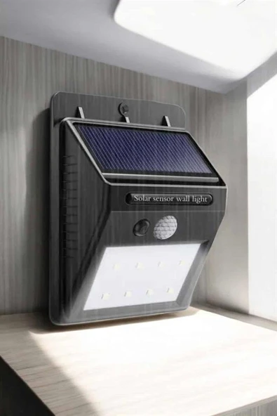 Solar Lamba Giriş, Bahçe Yol Avlu Hareket Sensörlü Led Parlak Gece Su Geçirmez - Resim 4